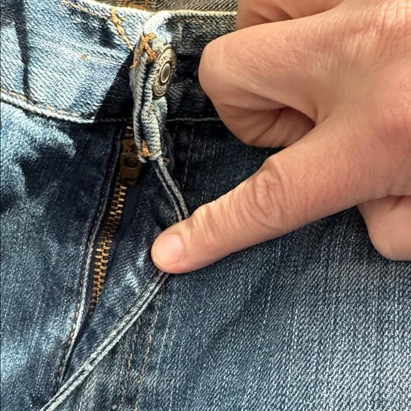 VINTAGE 2004 Gap Long and Lean Jeans Size 12 Ankle Made in USA euc - Picture 12 of 13